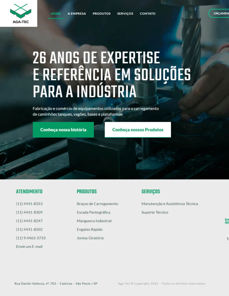 Projeto desenvolvido para Agatec